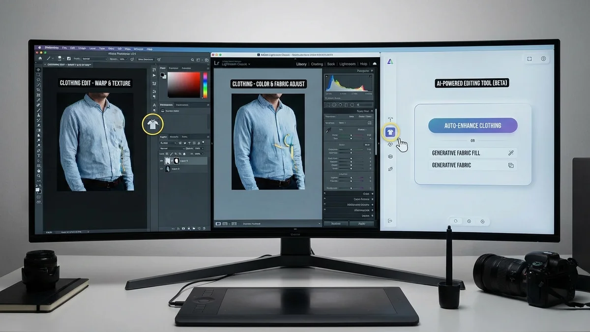Comparison of clothing photo editing software options