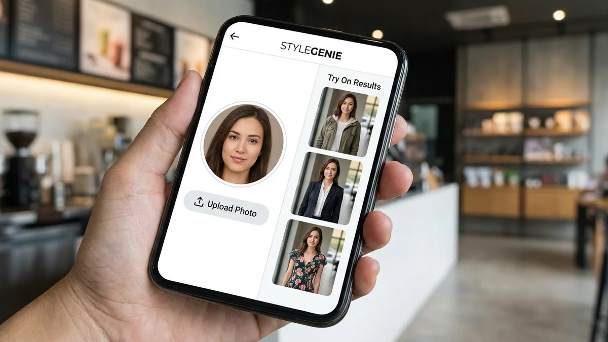 AI virtual try-on technology demonstration
