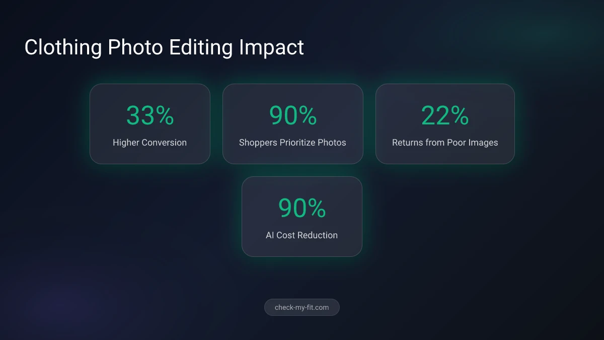 Professional clothing photography tips infographic