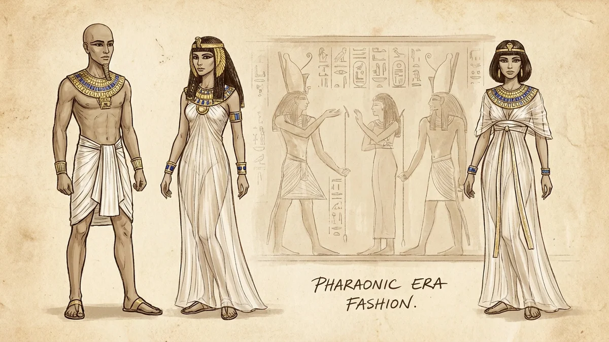 Ancient Egypt Fashion Illustration