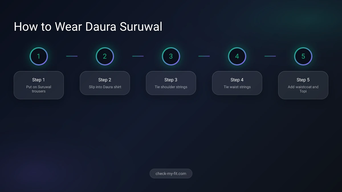 How to Wear Nepal Traditional Clothing Process